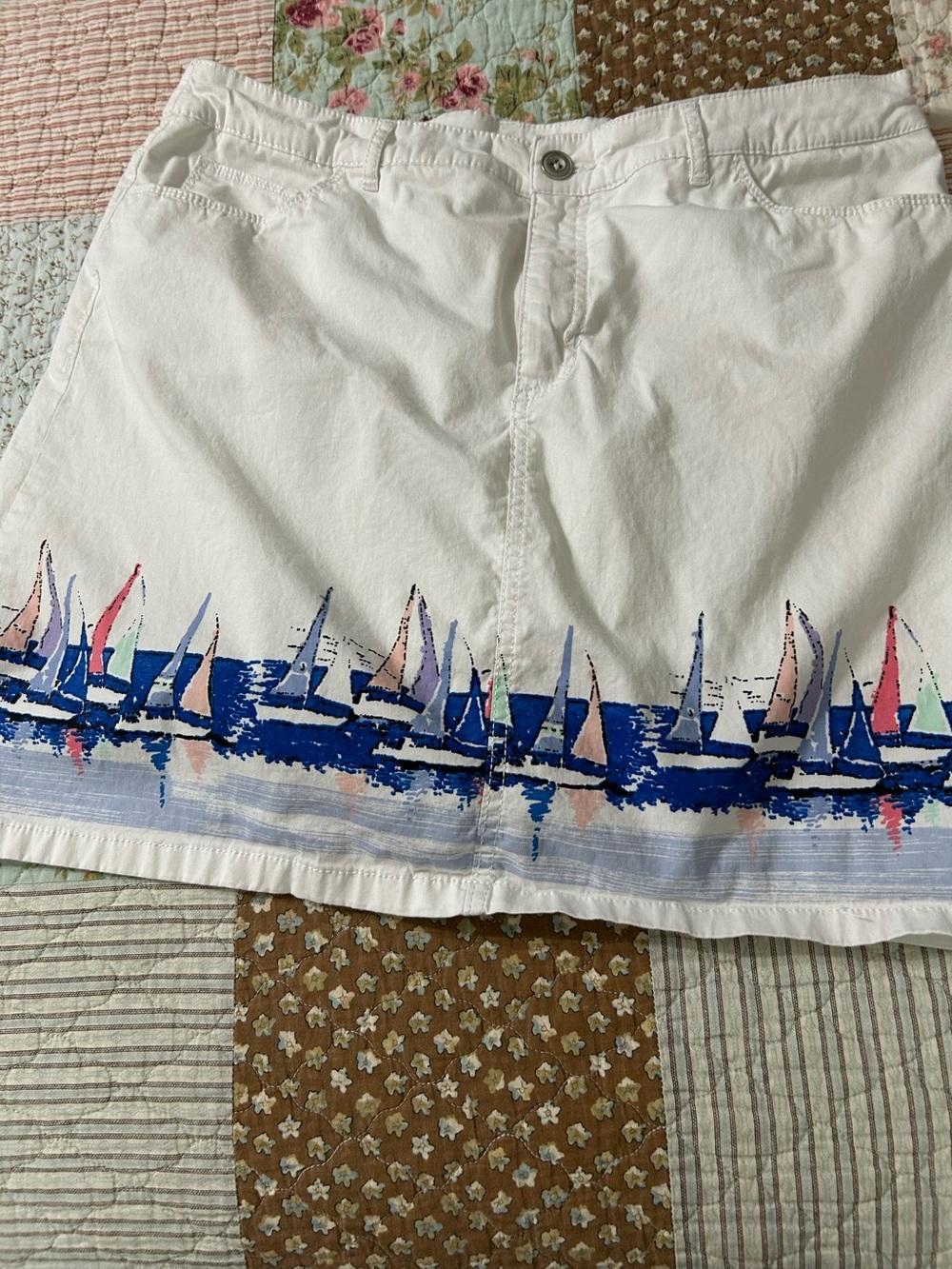 croft & barrow White Classic Fit Skort SE